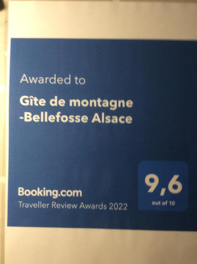 Gite De Montagne -Bellefosse Alsace 외부 사진